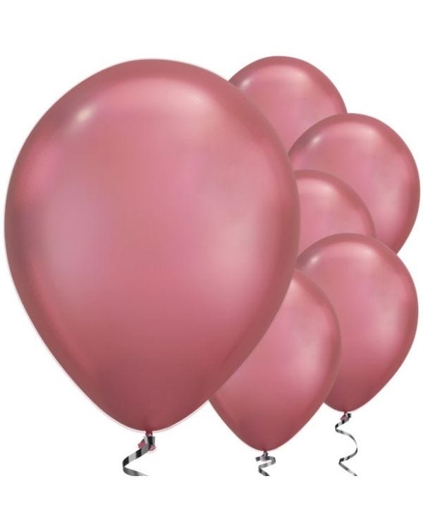 Mauve Chrome Balloons - 11&quot; Latex (25pk)