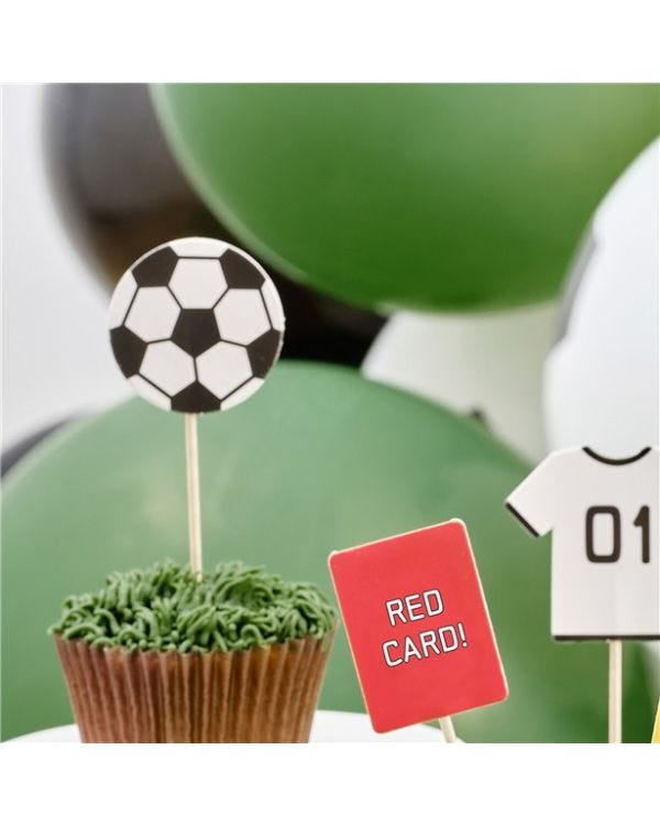 Football Cupcake Toppers (6pk)