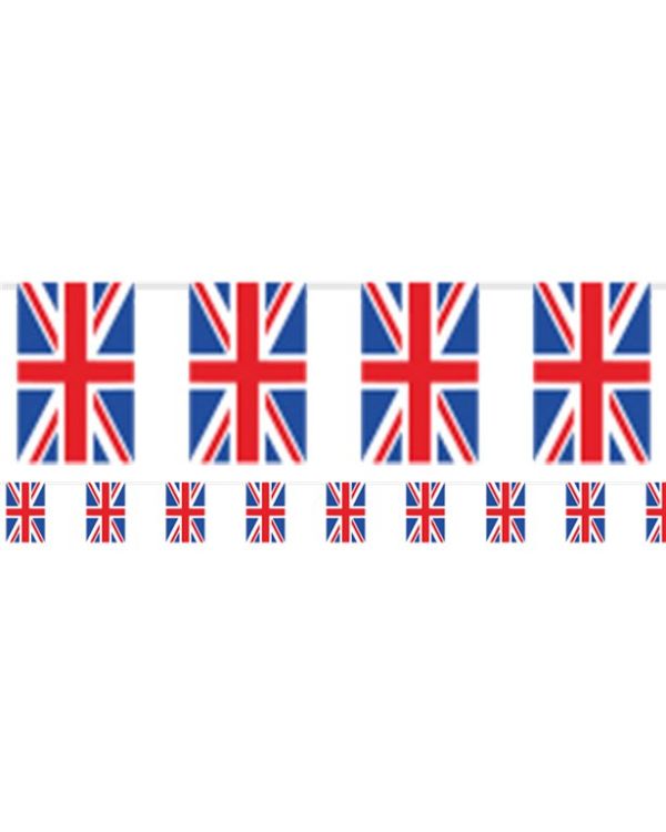 Union Jack Plastic Flag Bunting - 5m