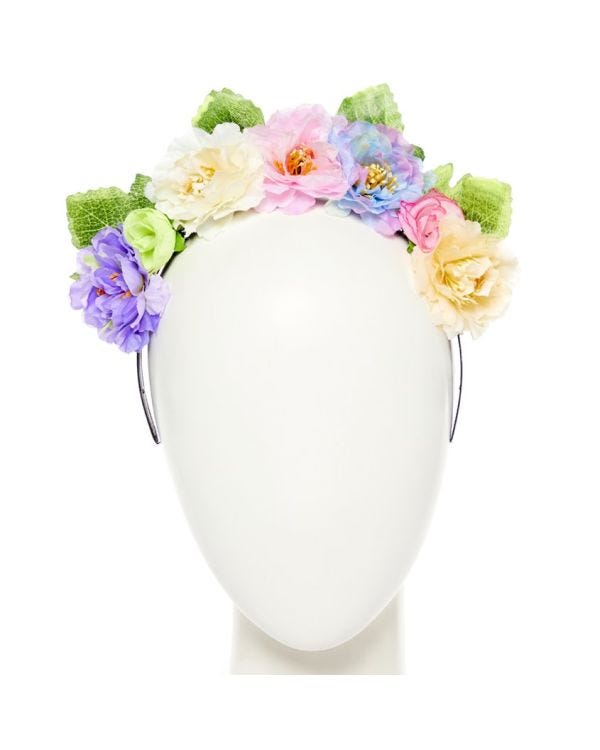 Pastel Flower Garland Headband