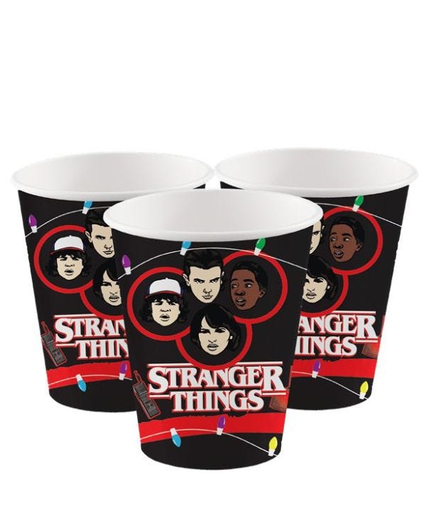 Stranger Things Paper Cups - 250ml (8pk)