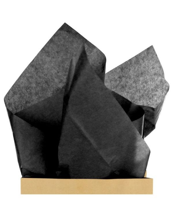 Black Tissue Paper - 50cm (20 Sheets)