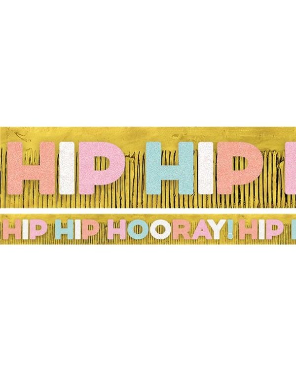 Confetti Fun &#039;Happy Birthday&#039; Fringe Banner - 3m