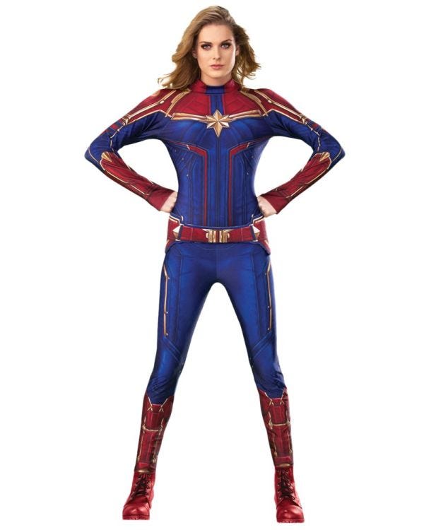 Captain Marvel Hero Suit - Adult Costume