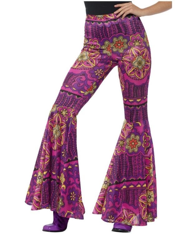 70s Flared Trousers - Adult Costume