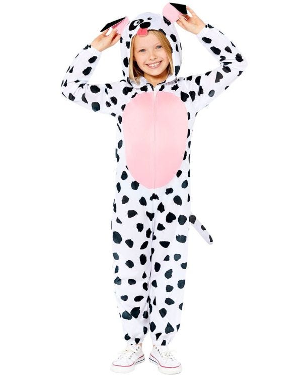 Dalmatian Dog Onesie - Child Costume