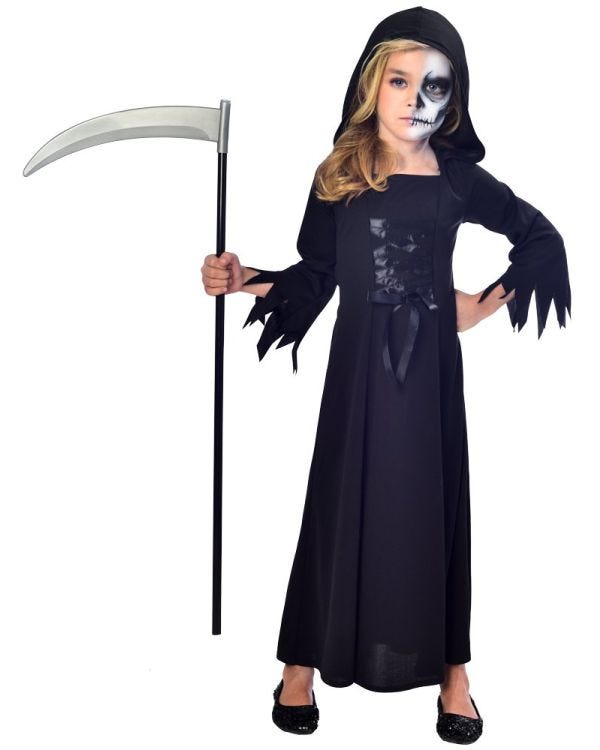 Grim Reaper Girl - Child Costume