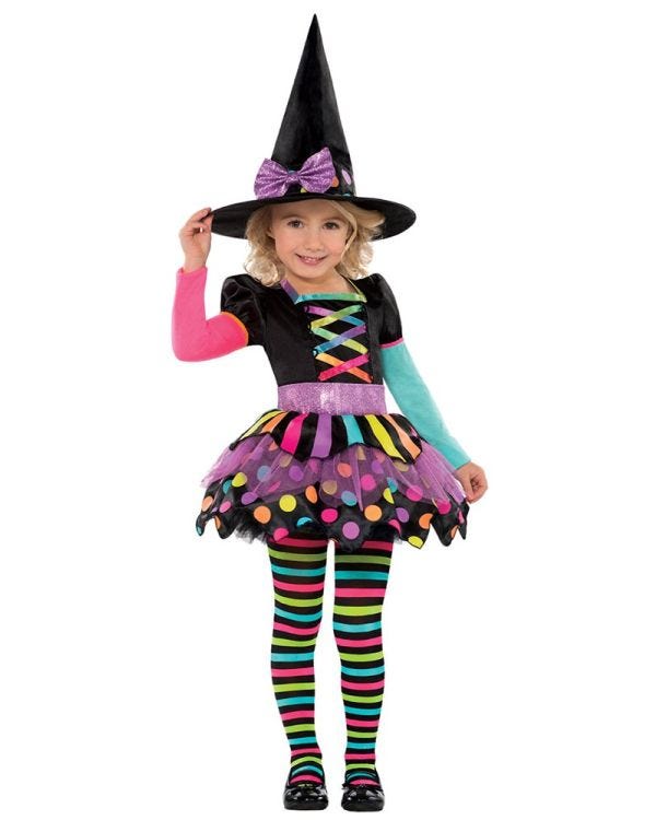 Miss Matched Witch - Toddler and Child Costume