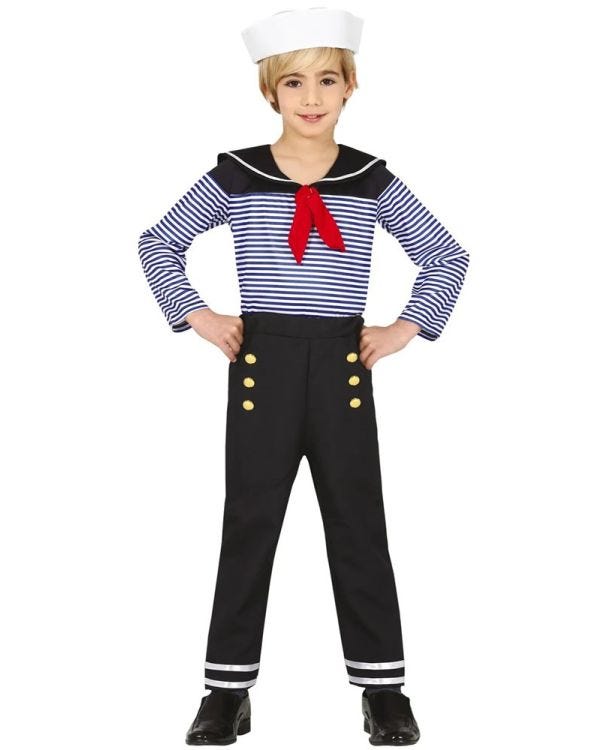 Stripe Sailor Boy - Child Costume