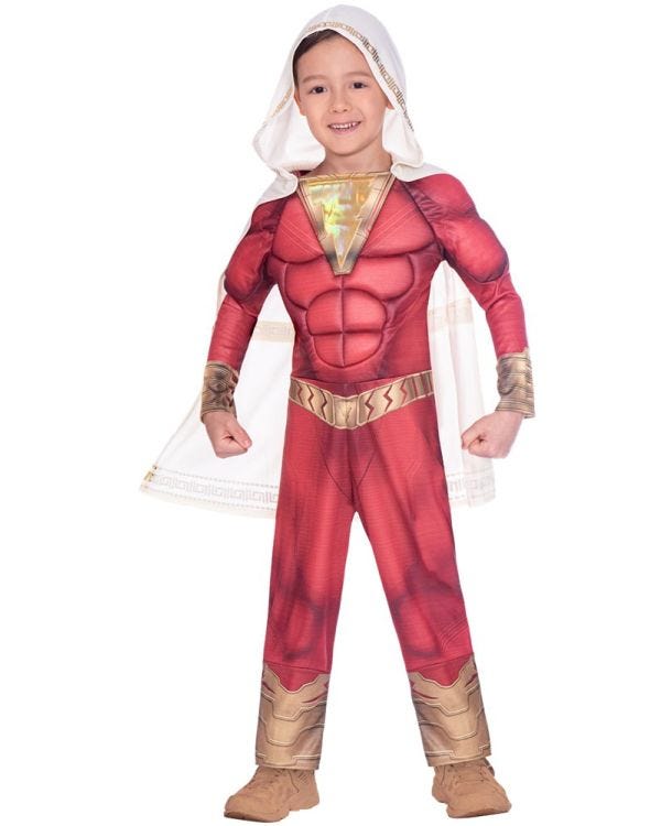 Shazam Muscle Chest - Child Costume
