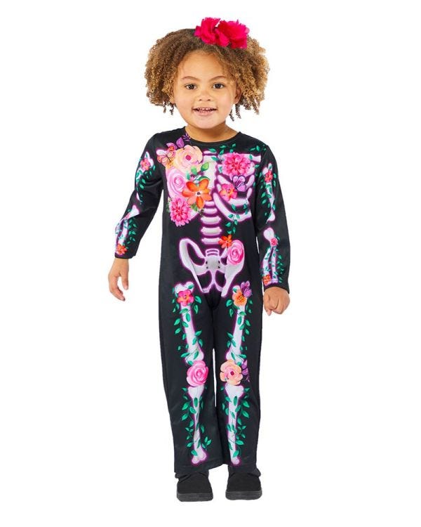 Little Floral Skeleton - Baby and Toddler Costume