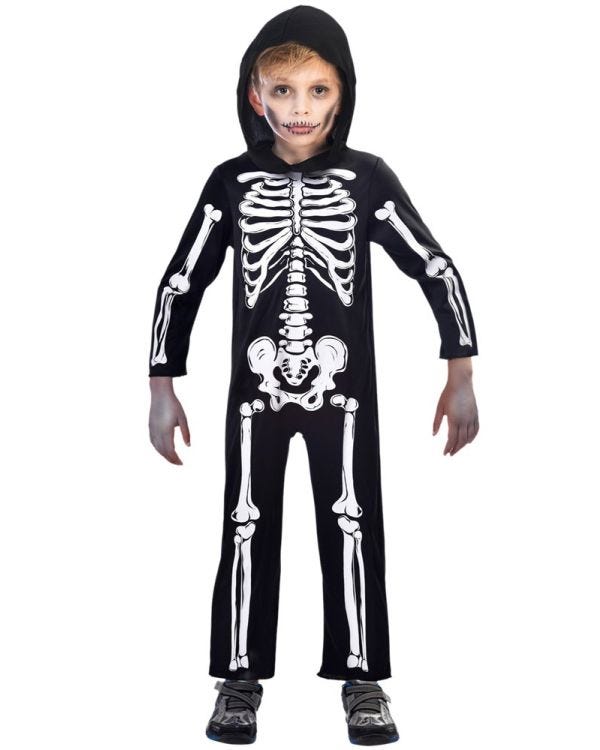 Skeleton Jumpsuit - Child Costume
