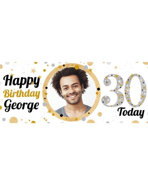 30th Birthday Sparkling Celebration Banner
