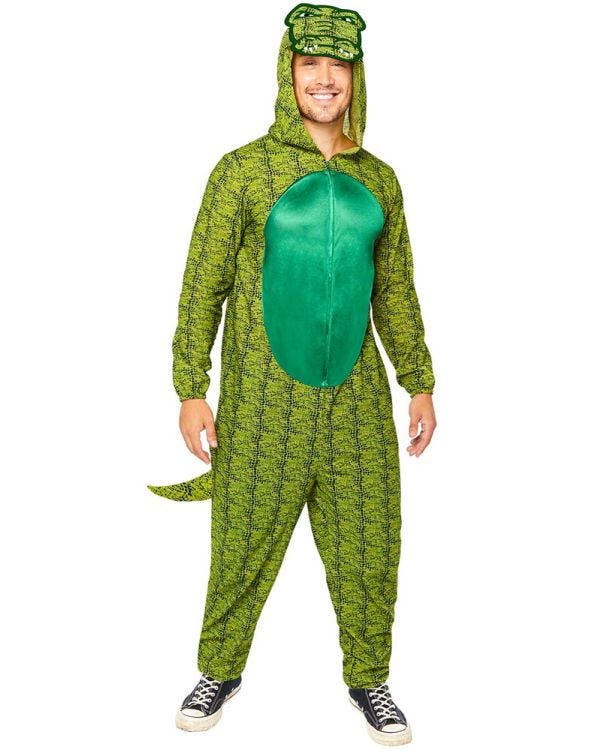 Crocodile Onesie - Adult Costume