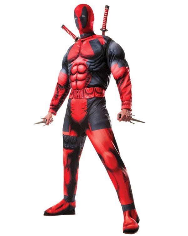 Deadpool Deluxe Muscle Chest - Adult Costume