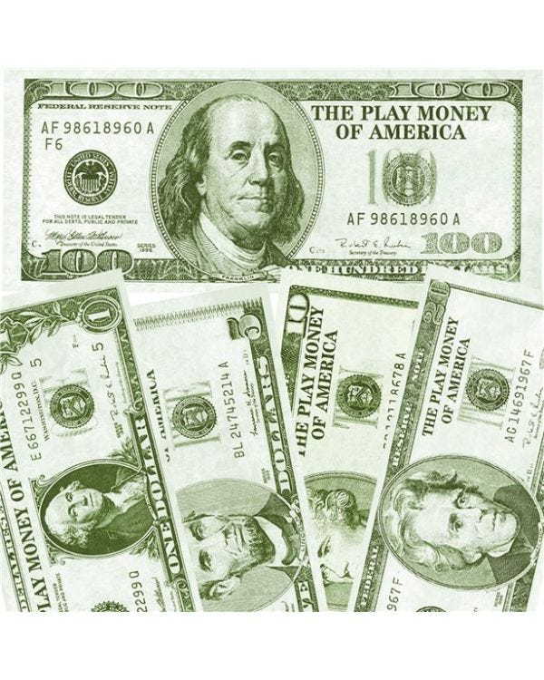 Casino Money Favours (100pcs)