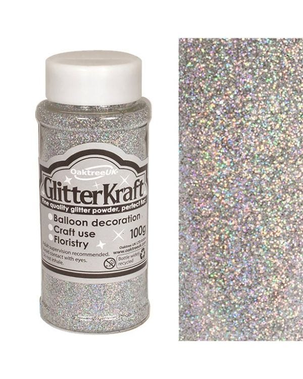 Silver Balloon Glitter - 100g