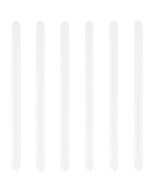 White Modelling Balloons - 360Q Latex (50pk)
