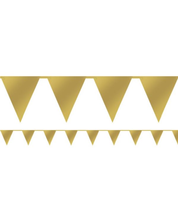Gold Paper Bunting - 4.5m