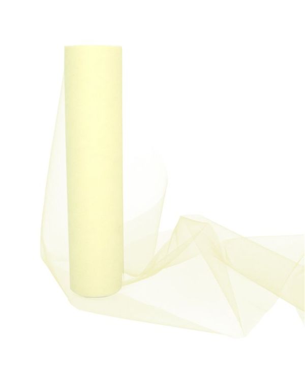 Ivory Tulle Roll - 30cm x 25m