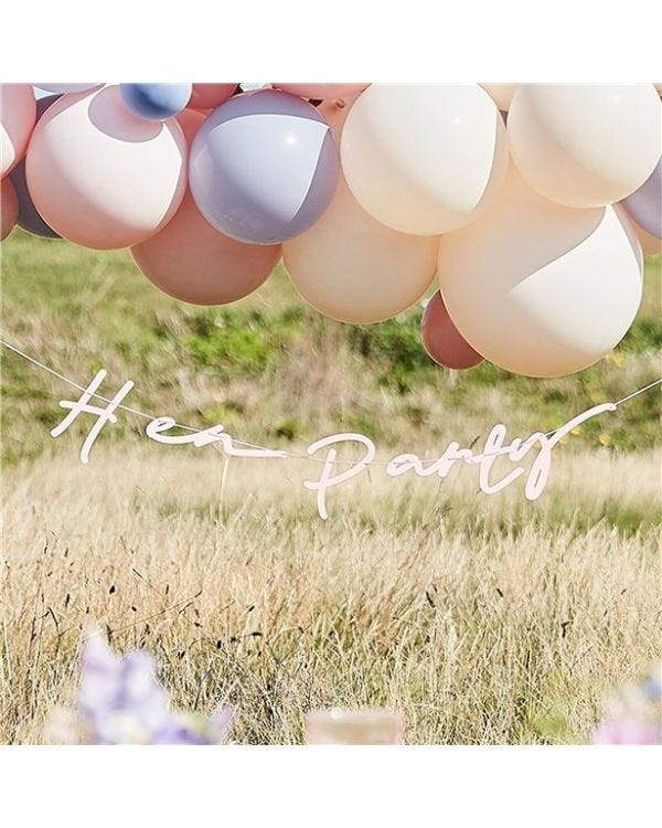 ECO Pink Hen Party Banner - 1.5m