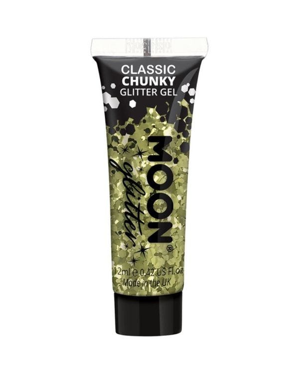 Chunky Glitter Body Gel - Gold 12ml
