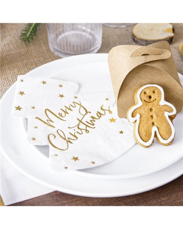 Merry Christmas Tree Napkins (20pk)