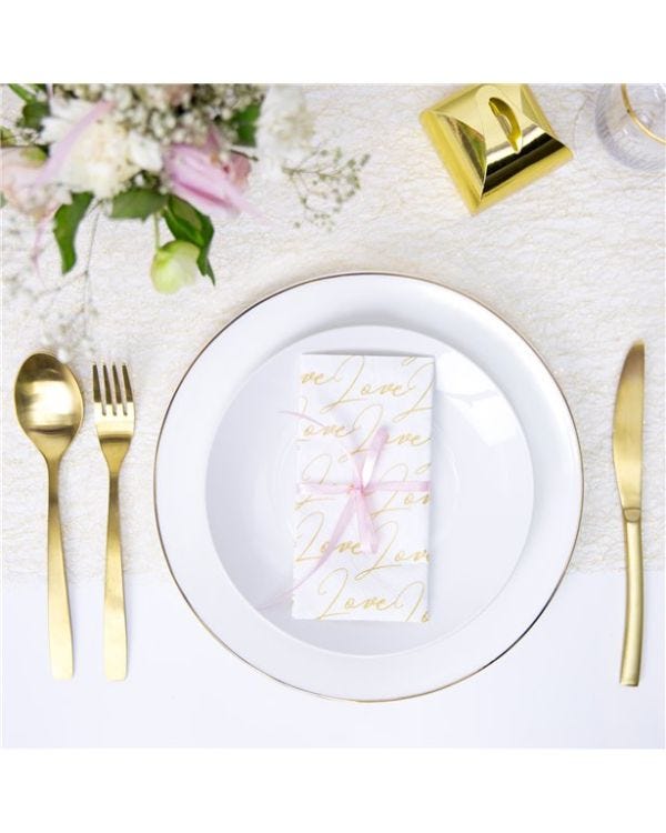 Gold Mesh Table Runner - 9m