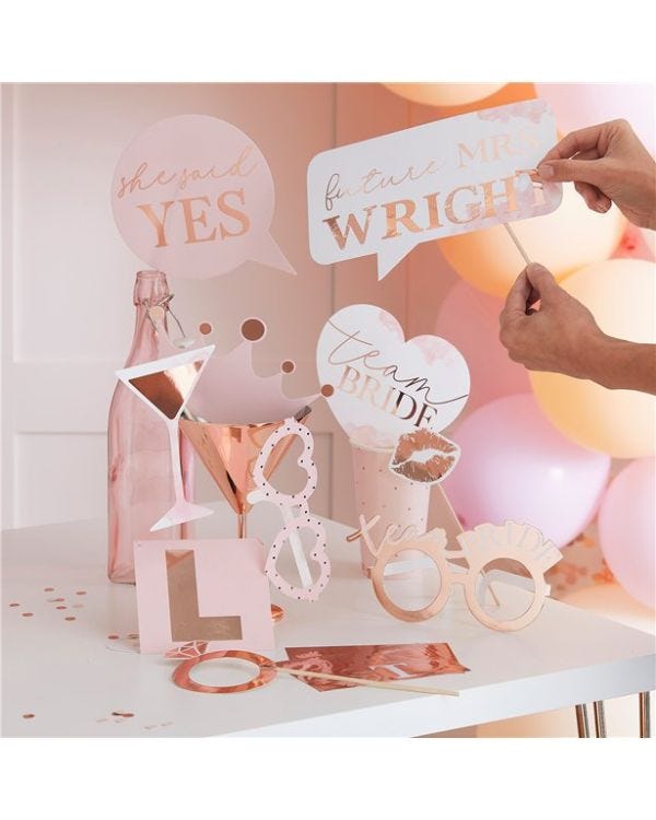 Hen Party Customisable Photobooth Props (10pk)