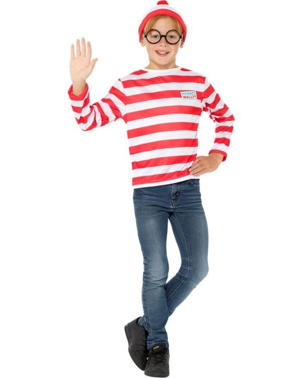 Wheres Wally Instant Kit - Child and Teen Costume