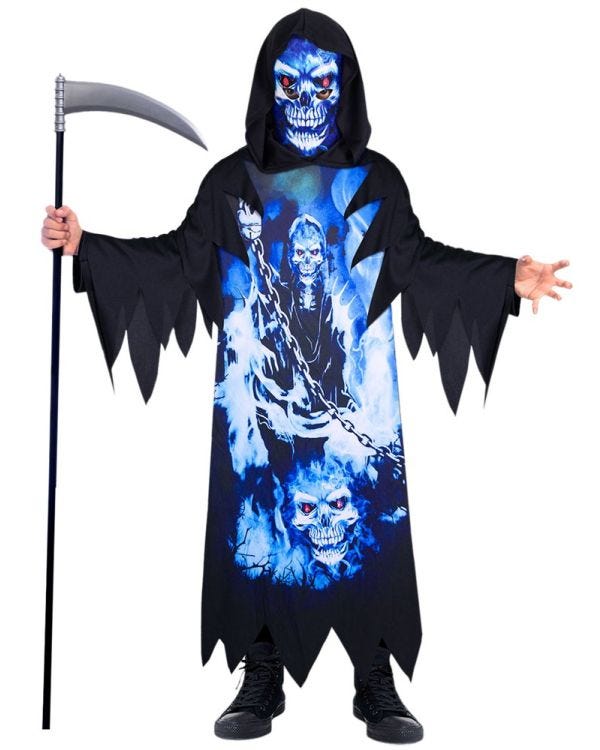 Recycled Neon Reaper - Child Costume