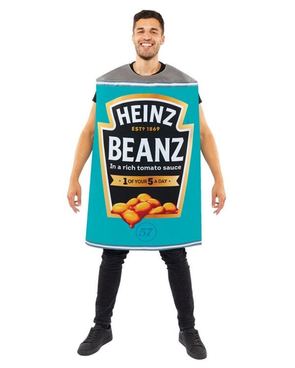 Heinz Beans Adult Tabard - Adult Costume