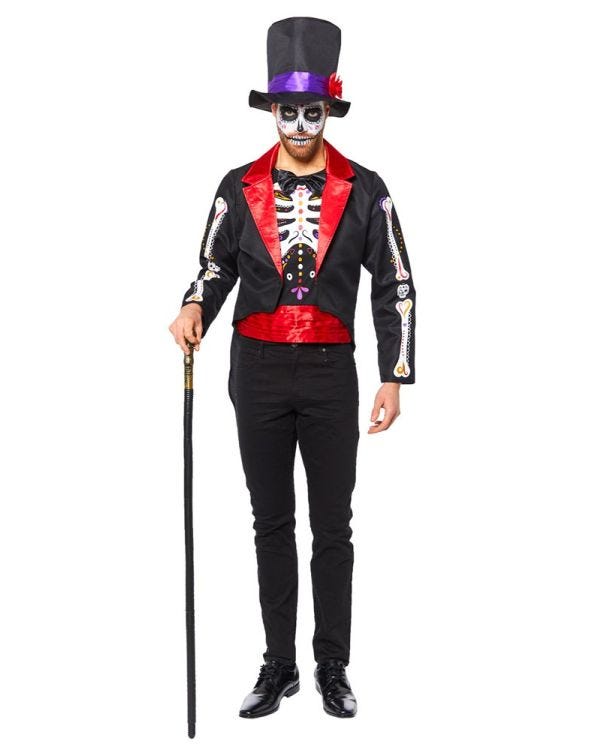Day of the Dead Jacket - Adult Costume