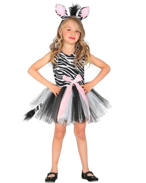 Zebra Dress - Child Costume
