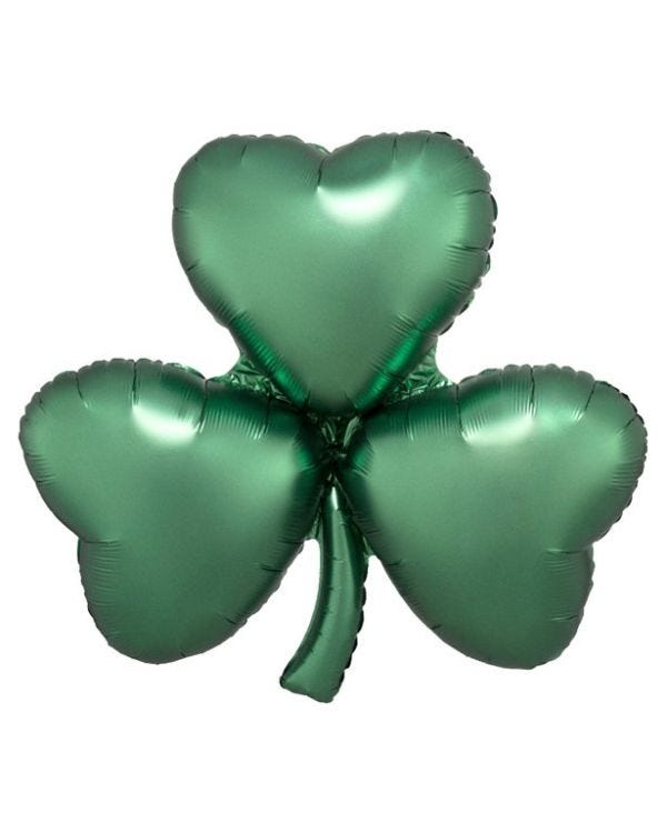 Emerald Shamrock Satin Supershape - 29&quot; Foil