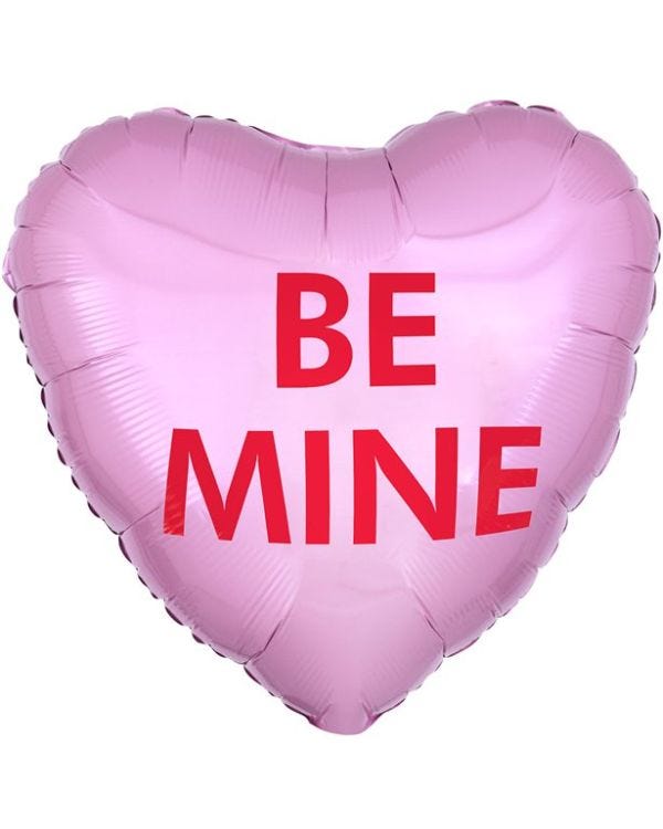 Be Mine Candy Heart Balloon - 18&quot; Foil