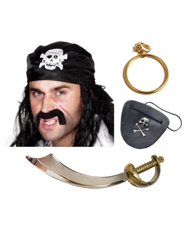 Pirate Skull &amp; Crossbone Accessory Kit