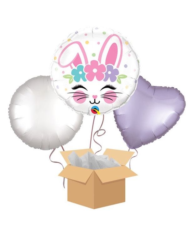 Easter Balloon Bouquet  - Delivered Inflated