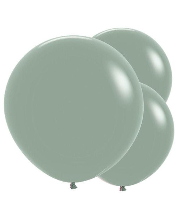 Pastel Dusk Laurel Green Balloons - 24&quot; Latex (3pk)