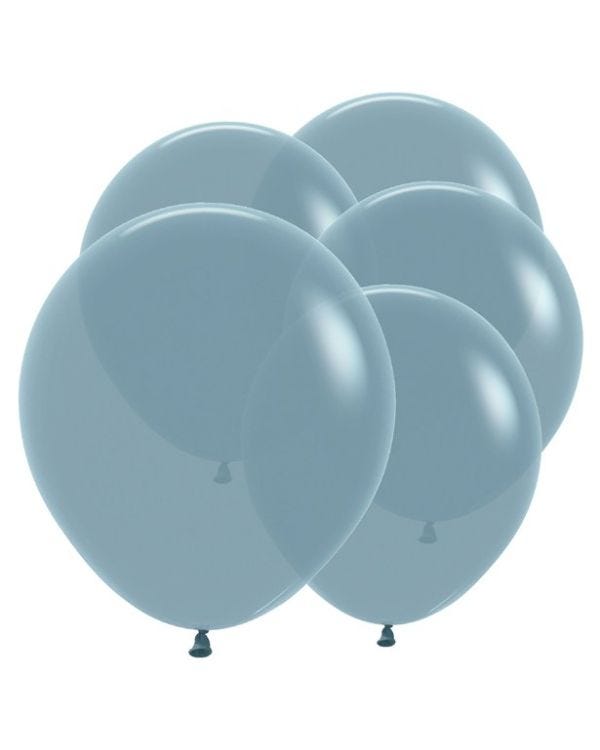 Pastel Dusk Blue Balloons - 18&quot; Latex (25pk)