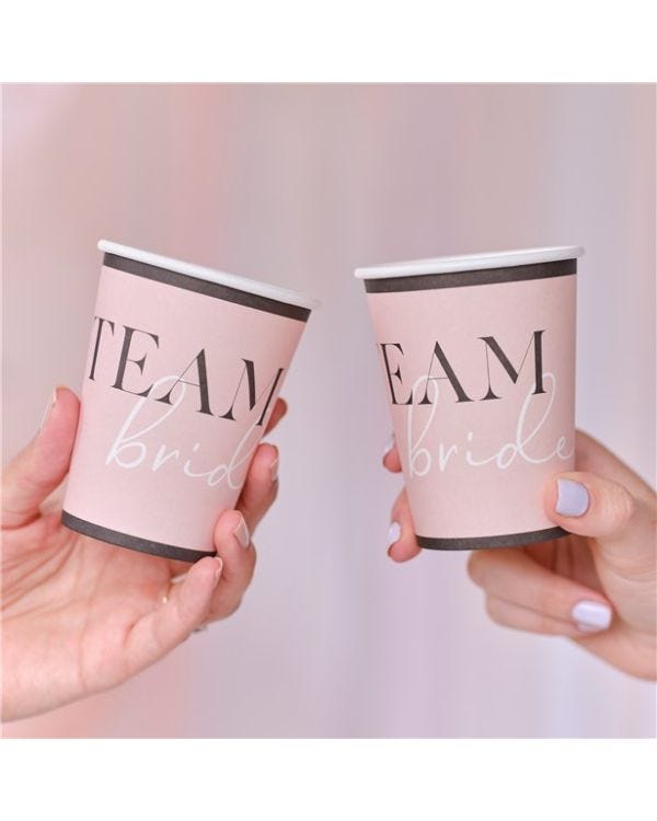 Future Mrs Team Bride Paper Cups - 266ml (8pk)