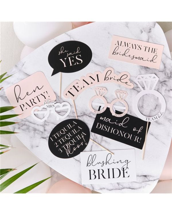 Future Mrs Photobooth Props