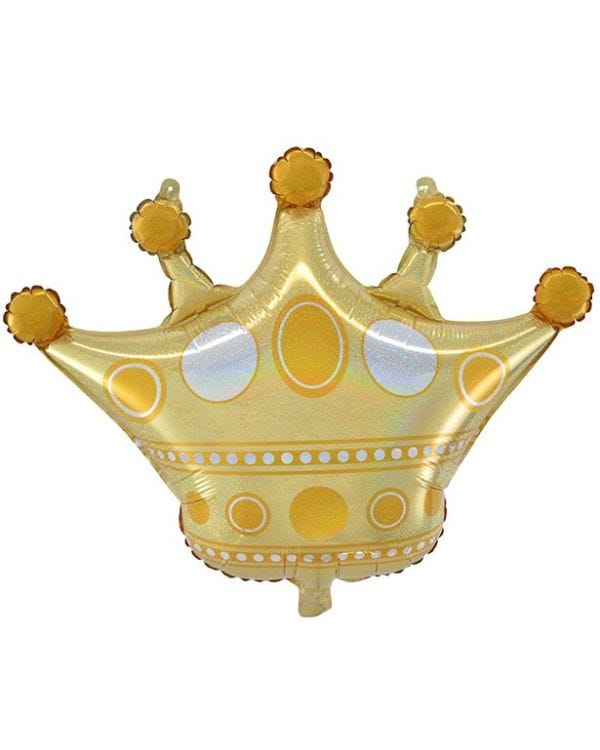 Gold Crown Supershape Balloon - 26&quot; Foil