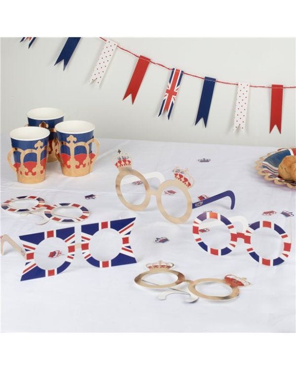 Royal Customisable Paper Glasses