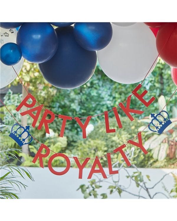 Party Like Royalty Paper Banner