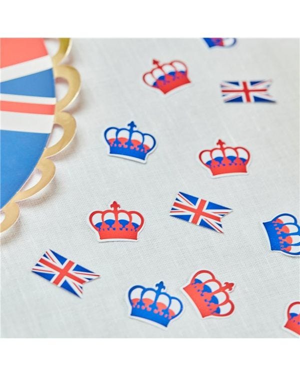 Royal Crown &amp; Union Jack Confetti (13g pack)