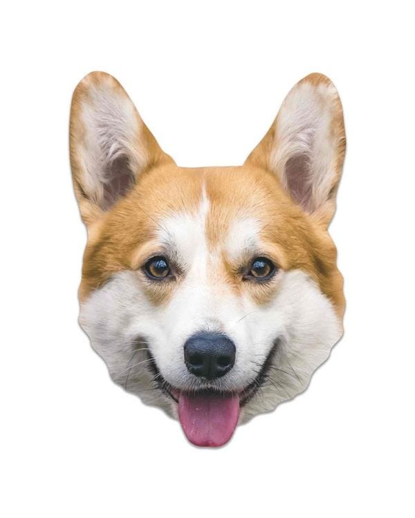 Corgi Card Mask