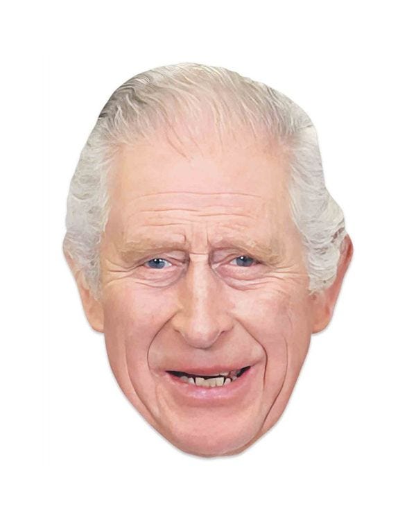 King Charles III Card Mask