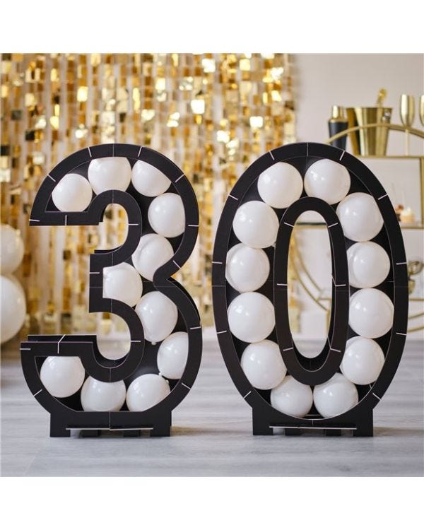 Black 30 Balloon Mosaic