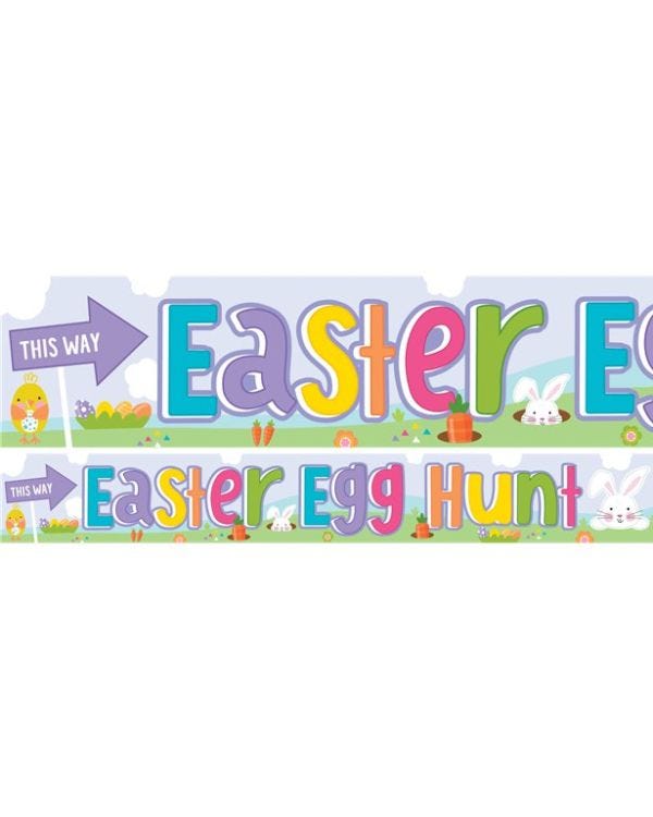 Easter Egg Hunt Paper Banners - 1m (3pk)